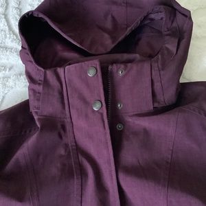Kirkland Plum Purple Raincoat, Size S